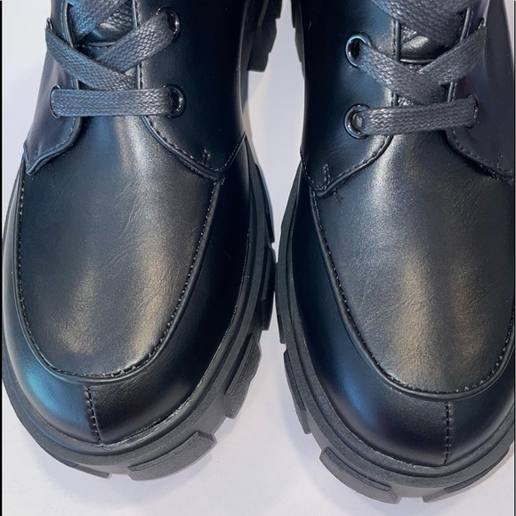 AWANG x Dolls Kill Tactical Double Zippered Pouch Knee High Combat Boots - NWT - Picture 5 of 10